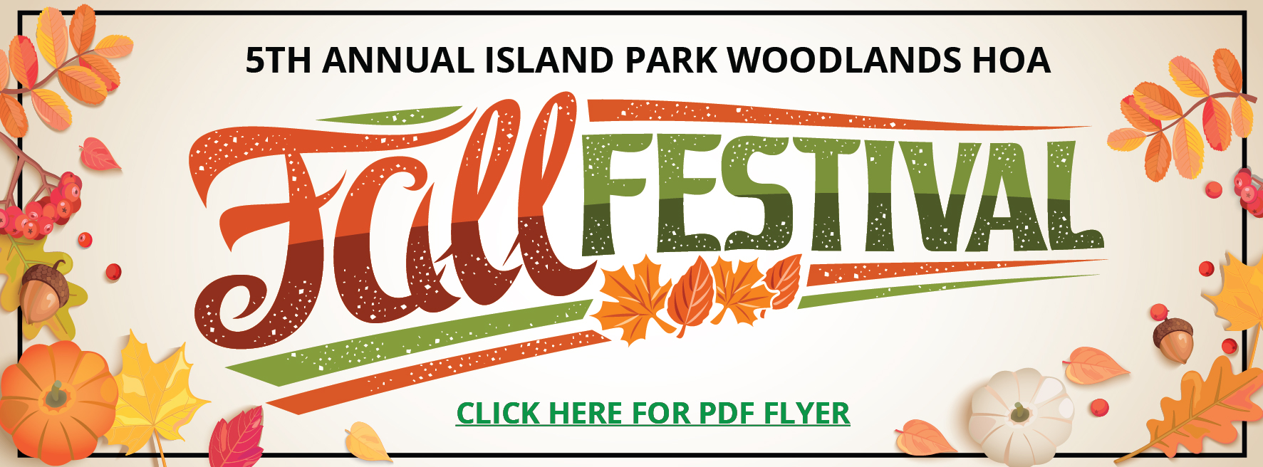 Island Park Woodlands HOA Fall Festival